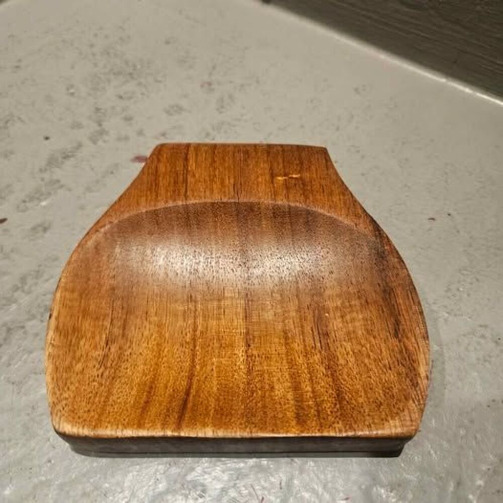 Hand-Carved Wooden Spoon Rest for Chop Sticks